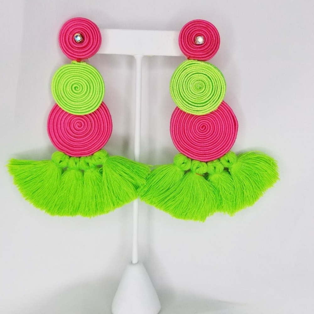 Spiral Tassel Earrings